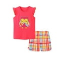 thumbnail image 1 of MEZZALL Girls Summer Outfits Casual Owl Print Vest Shorts Set Toddler Baby Clothes Playwear Picnic Two Piece Set For 1 7 Years Relaxed Fit Baby Wear, 1 of 8