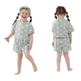 thumbnail image 1 of MEZZALL Girls Summer Outfits Toddler Clothes Floral Print Batwing Sleeve Tops And Shorts Set Casual Playwear For Baby Classic Clothing, 1 of 9