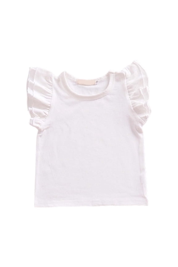 Girls Summer Tops Floral Lace T-Shirts Short Sleeve Tee Casual Comfortable Blouse For Toddler Baby Everyday Tops Outdoor Activities Tshirts Trendy / 3-4 Years