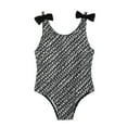 thumbnail image 1 of MEZZALL Girls Swimming Summer Swimsuit Children Bikini Swimwear With Adjustable Shoulder Straps For Swimming Lessons, Black, 4-5 Years, 1 of 3