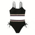 thumbnail image 1 of MEZZALL Girls Swimsuits Teen Girls Two Piece Bathing Suit High Waist Bikini Set With Chest Pad Color Block Swimwear 9 16T Cute Toddler Clothing, 1 of 6