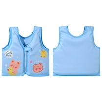 MEZZALL Girls Swimwear Toddler Flotation Vest With Prints For Beach And Pool Lightweight Buoyancy Aid Tropical Vacation Beachwear Relaxed Fit / 1-5 Years