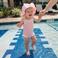 thumbnail image 1 of MEZZALL Girls Toddler Kids Girl Swimsuit Baby Bow Swimwear 1 Piece Beach Swim Suit With Hat Baby Girl Bathing Suits Hawaii Beachwear, 1 of 5