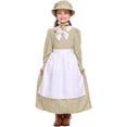 thumbnail image 1 of MEZZALL Girls Yellow Floral Scarf Style Long Dress (6-12 Years Old) Sundress Soft Toddler Wear, 1 of 7