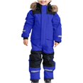 thumbnail image 1 of MEZZALL Glow In The Dark Kids Long Sleeve Water Snowsuit Insulated Jumpsuit Cold Weather Outdoor Winter Play And Activities Holiday One-Pieces, 1 of 4