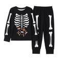 thumbnail image 1 of MEZZALL Halloween Boys Girls Cartoon Print Pajama Sets O-Neck Long Sleeve T-Shirts And Pants Soft Sleepwear For Kids Home Loungewear 2 Piece Nightwear, 1 of 5