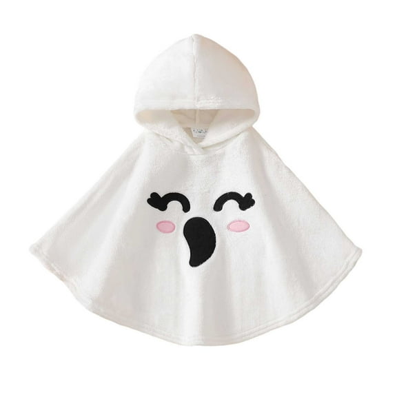 MEZZALL Halloween Girls With Hood Soft Poncho Winter Party Dress Up Outfits Kids Toddlers Relaxed Fit Clothes