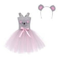 thumbnail image 1 of MEZZALL Halloween Hallowmas Square Collar Spaghetti Girls Adorable Koala Dress For Kids Cute Cartoon Party Dress For Stage Performance Festival Dress Toddler Relaxed Fit Child Sundress, 1 of 9