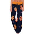 thumbnail image 1 of MEZZALL Halloween Printed Pajama Pants for Women Drawstring Waist Cute Pumpkin Pattern Comfortable Night Loungewear Bottoms, 1 of 5