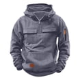 thumbnail image 1 of MEZZALL Hoodies Boys Casual Quarter Zip Pullover Tractical Long Sleeve Outdoor Athletic Youth Sweathshirt Sports Hoodie Solid Color Stylish Dailywear, 1 of 6