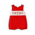 thumbnail image 1 of MEZZALL Boys Girls Sleeveless Cartoon Embroider Romper Birthday Jumpsuit Trendy Toddler Wear, 1 of 6