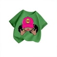 thumbnail image 1 of MEZZALL Kid Girls Cute Graphic T-Shirt Round Neck Short Sleeve Tee Summer Casual Tshirts Tops, Green, 5-6 Years, 1 of 3