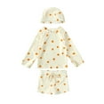 thumbnail image 1 of MEZZALL Kids Boys 3PCS Swimsuit Vacation Hawaii Beachwear Rash Guard Boys Swimwear Floral Swimming Suits Bathing Suit For Toddler Boys Swim Trunk With Swimming Cap, Beige, 6-12 Months, 1 of 9
