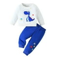 thumbnail image 1 of MEZZALL Kids Boys Bag Dinosaur Printed Tops Letter Printed Casual Pants Cute Set Cute Baby Toddler Dailywear, 1 of 7