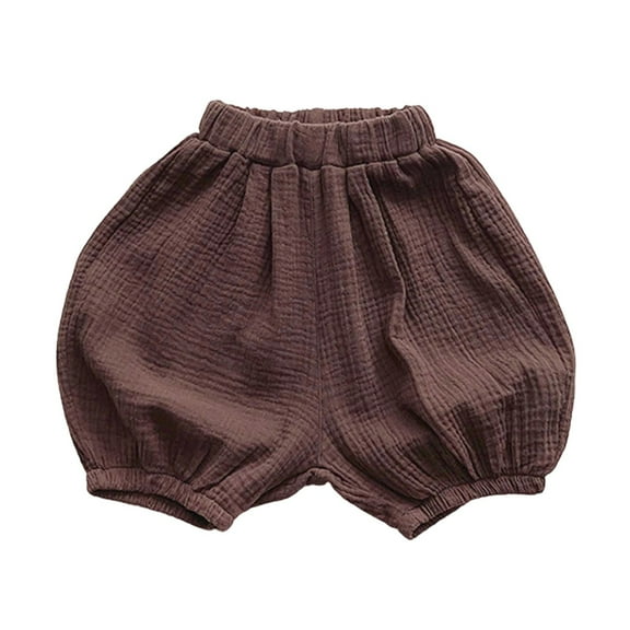 MEZZALL Kids Boys Girls Casual Shorts Summer Holiday Beach Solid Color Child Sport Shorts Bottoms Toddler Daily Wear Trendy / 6-12 Months