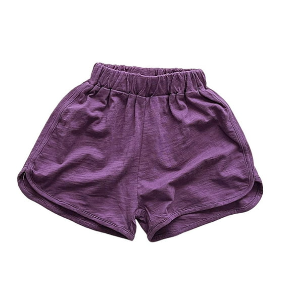 MEZZALL Kids Boys Girls Casual Shorts Summer Holiday Beach Solid Color Child Sport Shorts Toddler Daily Wear Holiday / 18-24 Months
