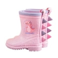thumbnail image 1 of MEZZALL Kids Children Dinosaur Rain Boots Lightweight Boys Rain Boots Girls Mid Calf Export Water Outdoor Solid Color Shoes 2-8 Years Old Classic Footwear, 1 of 9