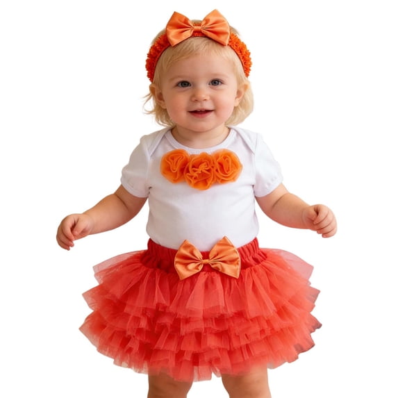 MEZZALL Kids Girls Birthday Party Outfit O-Neck Short Sleeve Romper Dress With Hair Cute Toddler Celebration For Trendy Children Fashion Clothes Sets