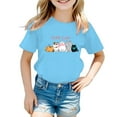 thumbnail image 1 of MEZZALL Kids Girls Cute Graphic Cartoon T-Shirts Round Neck Short Sleeve Tee Summer Casual T Shirt Tee Leisure Baby Toddler Dailywear, 1 of 5