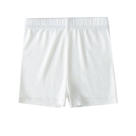 MEZZALL Kids Girls Dance Shorts Solid Color Breathable Bike Shorts Classic Child Bottoms