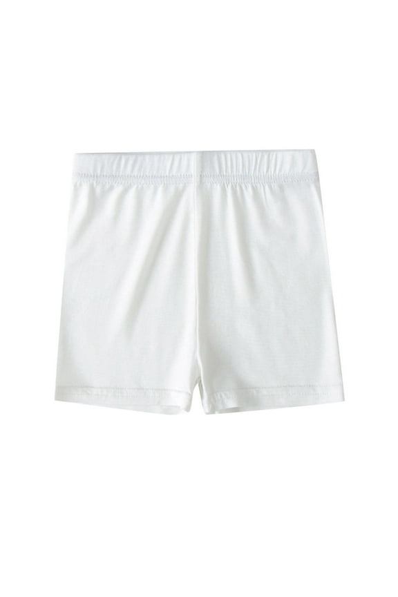 Kids Girls Dance Shorts Solid Color Breathable Bike Shorts Stylish Child Bottoms