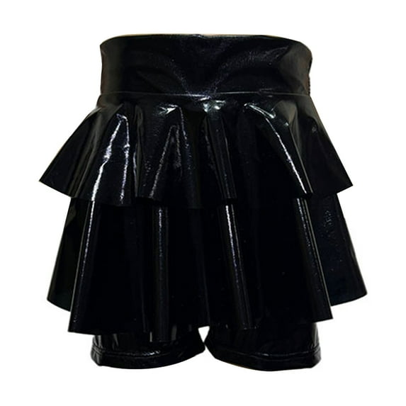 MEZZALL Kids Girls Glitter Sequin Dance Skirts Performance Tutu Skirt With Matching Shorts For Stage Recital Party Trendy Skirts