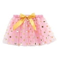thumbnail image 1 of MEZZALL Kids Girls Holiday Party Ballet Skirts Dot Prints Tulle Dance Skirt Leisure Toddler Dailywear, Pink, 6-8 Years, 1 of 5
