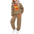 thumbnail image 1 of MEZZALL Kids Girls Long Sleeve Hooded Sweatshirt Tops And Pants Casual Outfit Soft 67 Printed Jogger Tracksuit Daily Trendy Children Fashion Clothes Sets, 1 of 4