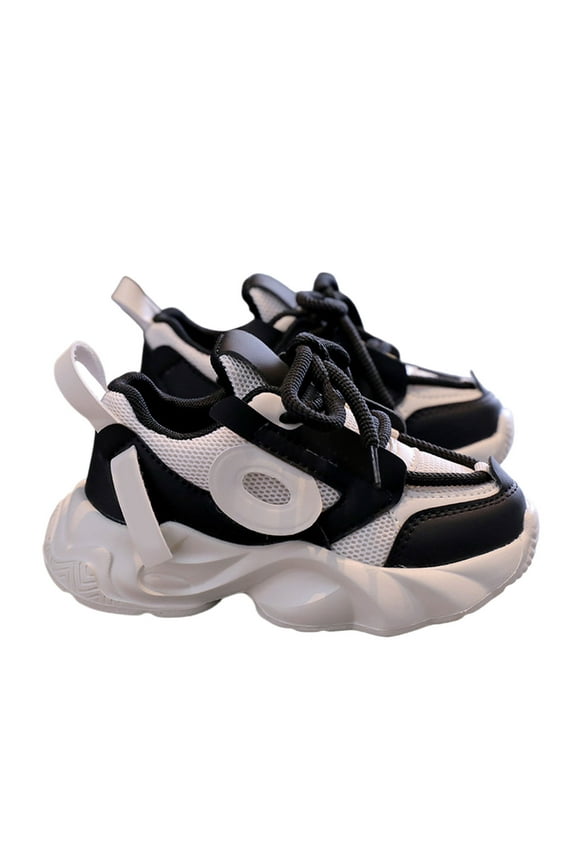 Kids Girls Platform Sneakers Lightweight Athletic Shoes Non- Sole Fashion Casual Walking Shoes For Teen Girls Youth Running Tennis Gym Workout Solid Color Boho Child Shoes