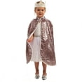 thumbnail image 1 of MEZZALL Kids Girls Short Cape With Sparkling Sequins For Stage Performance Carnival Holiday Party Versatile Long Sleeve Outerwear Jackets Tops Coats, 1 of 5