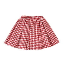 MEZZALL Kids Girls Skirts Casual Plaid Prints Skirt Holiday Toddler Clothing