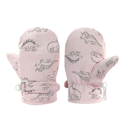MEZZALL Kids Gloves Toddler Mittens Cute Print Toddler Snow Gloves Baby Winter Mittens Boys Girls Baby Gloves Versatile Baby Gloves