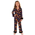 thumbnail image 1 of MEZZALL Kids Halloween Pajama Sets Girl Long Sleeve Lapel Button Shirts Blouse Tops With Pants 2 Piece Set Soft Comfortable Pjs, 1 of 5