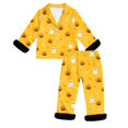 thumbnail image 1 of MEZZALL Kids Halloween Pajama Sets Girl Long Sleeve Lapel Button Shirts Blouse Tops With Pants 2 Piece Set Soft Comfortable Pjs, 1 of 5
