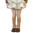 thumbnail image 1 of MEZZALL Kids Leg Warmers Knitted Leg Warmers Loose Socks Knee High Leg Warmers For Girls Soft Toddler Dailywear, Khaki, 3-14 Years, 1 of 6