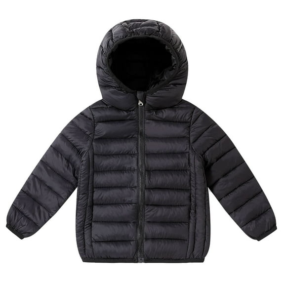MEZZALL Kids Lightweight Thermal Quilted Padded Jacket Boys Warm Winter Insulated Long Sleeve Outerwear Solid Color Coats Youth Cold Weather With Comfortable Fit Cute Child Streetwear