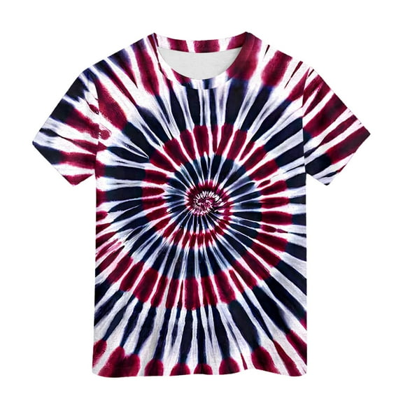 MEZZALL Kids Neon Tie Dye Shirt For Boys Girls Tie Dye T-Shirt Hippes Tshirt Senior Children Tee Size 6 16 Years Age Breathable Toddler Wear