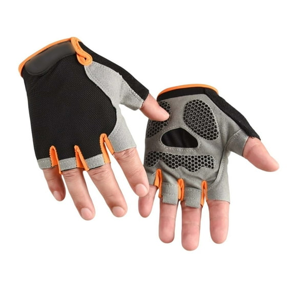 MEZZALL Kids Outdoor Sports Exercise Cycling Gloves Half Finger Through Open Finger Gloves Sports (4Y 12Y) Fashionable Toddler Mittens