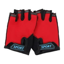 MEZZALL Kids Outdoor Sports Exercise Cycling Gloves Half Finger Through Open Finger Gloves Sports (6Y 12Y) Cute Toddler Mittens