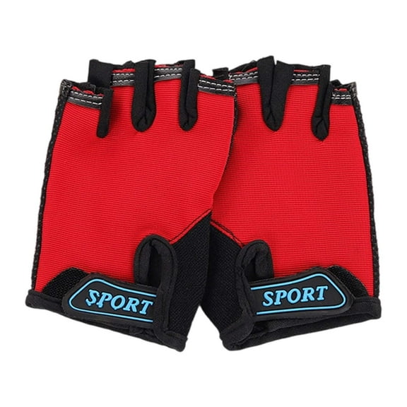 MEZZALL Kids Outdoor Sports Exercise Cycling Gloves Half Finger Through Open Finger Gloves Sports (6Y 12Y) Cute Toddler Mittens