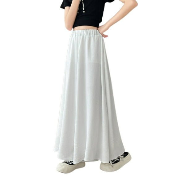 MEZZALL Kids Summer Wide Leg Palazzo Pants Pleated High Waisted Pants Trousers 12-13 Years Cute Baby Wear