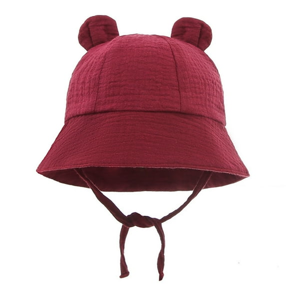 MEZZALL Kids Sun Hat Adjustable Fisherman Cap For Boys Girls Outdoor Party Summer Beach Playground Lightweight Breathable Toddler Caps Holiday / 3-12 Months