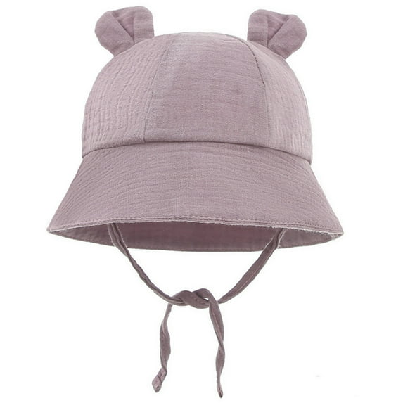 MEZZALL Kids Sun Hat Adjustable Fisherman Cap For Boys Girls Outdoor Party Summer Beach Playground Lightweight Breathable Toddler Caps Soft / 3-12 Months