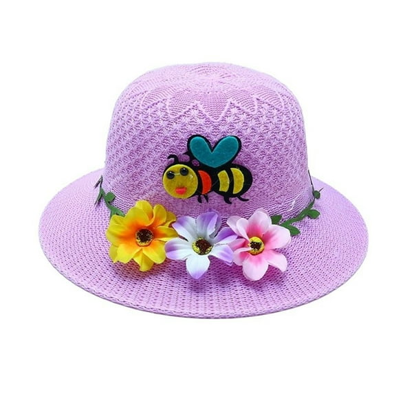MEZZALL Kids Sun Hat Wide Brim Summer Beach Hat For Boys Girls Toddler Outdoor Play Travel Lightweight Breathable One Size Cozy Kids Wear