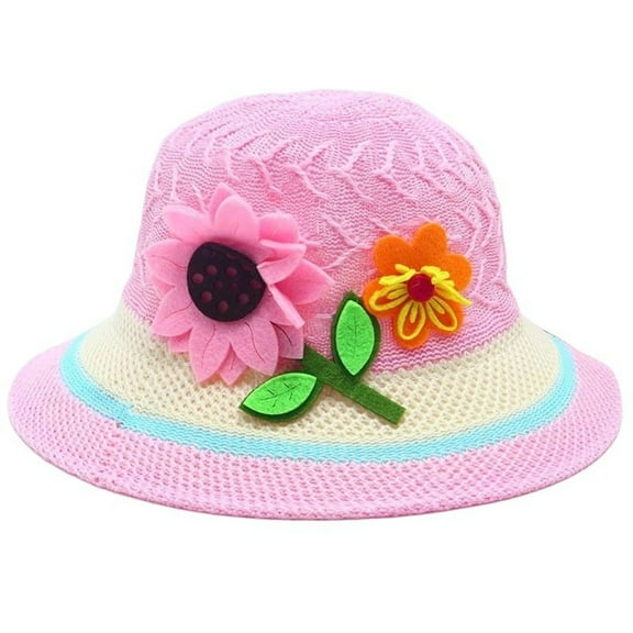 MEZZALL Kids Sun Hat Wide Brim Summer Beach Hat For Boys Girls Toddler Outdoor Play Travel Lightweight Breathable One Size Cute Baby Wear
