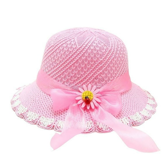 MEZZALL Kids Sun Hat Wide Brim Summer Beach Hat For Boys Girls Toddler Outdoor Play Travel Lightweight Breathable One Size Leisure Baby Wear