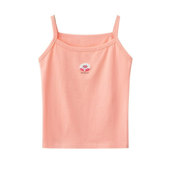 MEZZALL Little Girls Camisole Cute Printed Sleeveless Tank Tops Summer Stretch Undershirts Casual Breathable Soft Tops Fashion 7-8 Years Cozy Kids Wear
