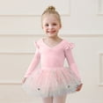 thumbnail image 1 of MEZZALL Long Sleeve Ballet Leotard For Girls With Detachable Tutu Skirt Dance Gymnastics Performance Elegant Twirl Outfits For Recital Practice And Adorable Clothing Sets, 1 of 3