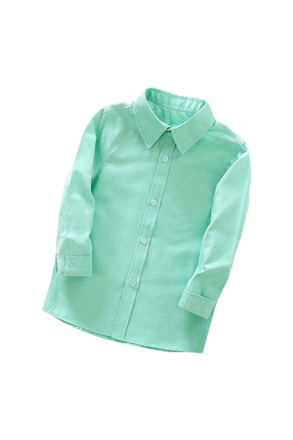 Long Sleeve Boys Performance Shirt Fall Stage Formal Wear With Classic Design Comfortable Fit Leisure Streetwear