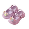 thumbnail image 1 of MEZZALL Mary Jane Children Slippers Girls Summer Cute Bow Sandals Indoor Flip Flops Child Closed Toe Sandals For 4-11 Years Old Soft Toddler Prewalker, 1 of 4